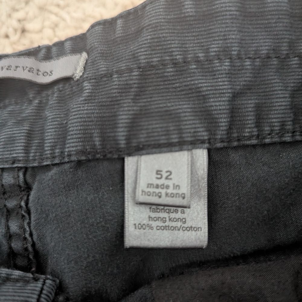 John Varvatos Black Corduroy Pants Wide leg - Picture 5 of 8